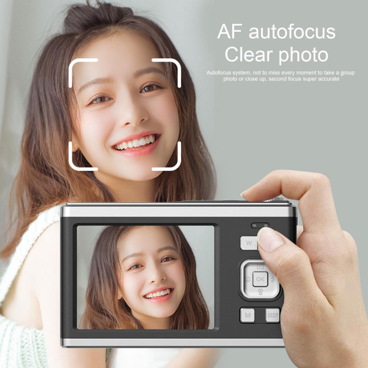 4K HD Optical Dual Lens Digital Camera 50MP Dual Screen Selfie Camera, No Memory, Black, White, Silver 4K HD Optical Dual Lens Digital Camera 50MP Dual Screen Selfie Camera, No Memory, Black, White, Silver